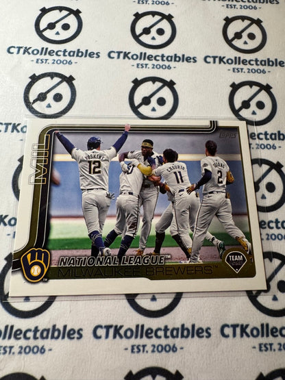 2025 Topps Series 2 Baseball Milwaukee Brewers Team Card #396