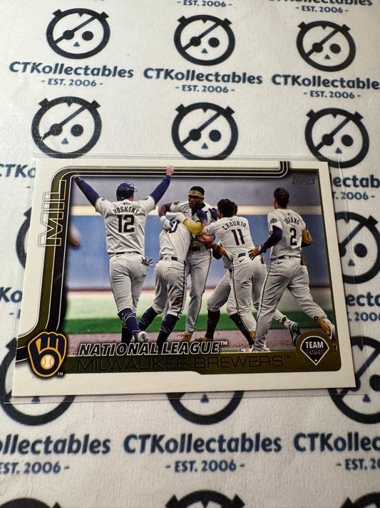 2025 Topps Series 2 Baseball Milwaukee Brewers Team Card #396