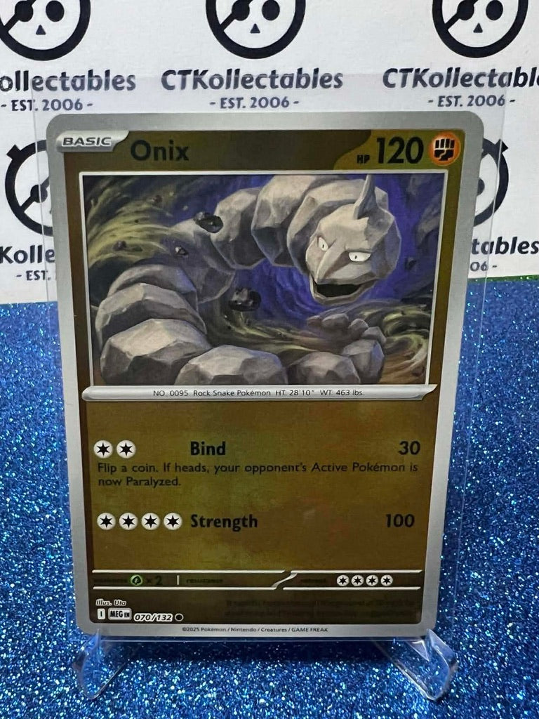 Onix Reverse Holo #070/132 Mega Evolution Pokemon