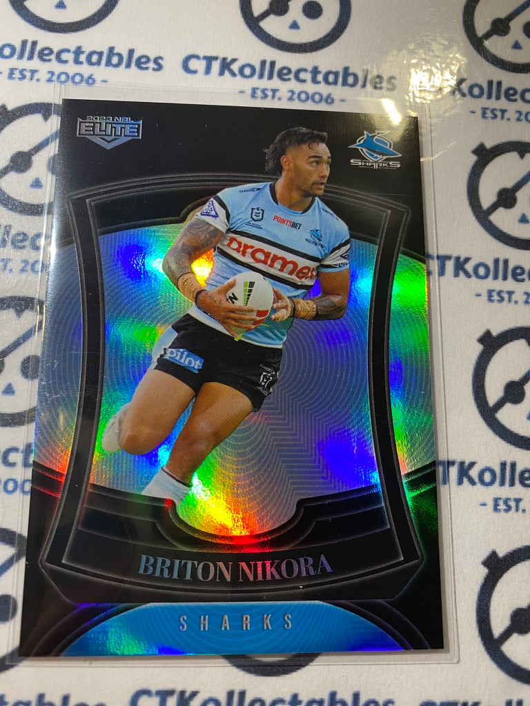 2023 NRL Elite Silver Parallel - Briton Nikora P034