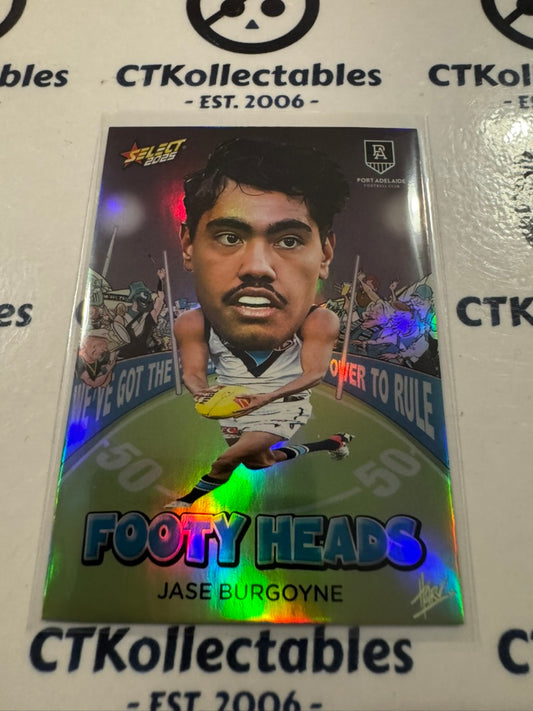 2025 AFL Footy Stars Footy Heads Jase Burgoyne FH74 Port