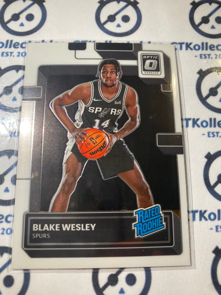 2022-23 NBA Optic Rated Rookie Blake Wesley #215 Spurs