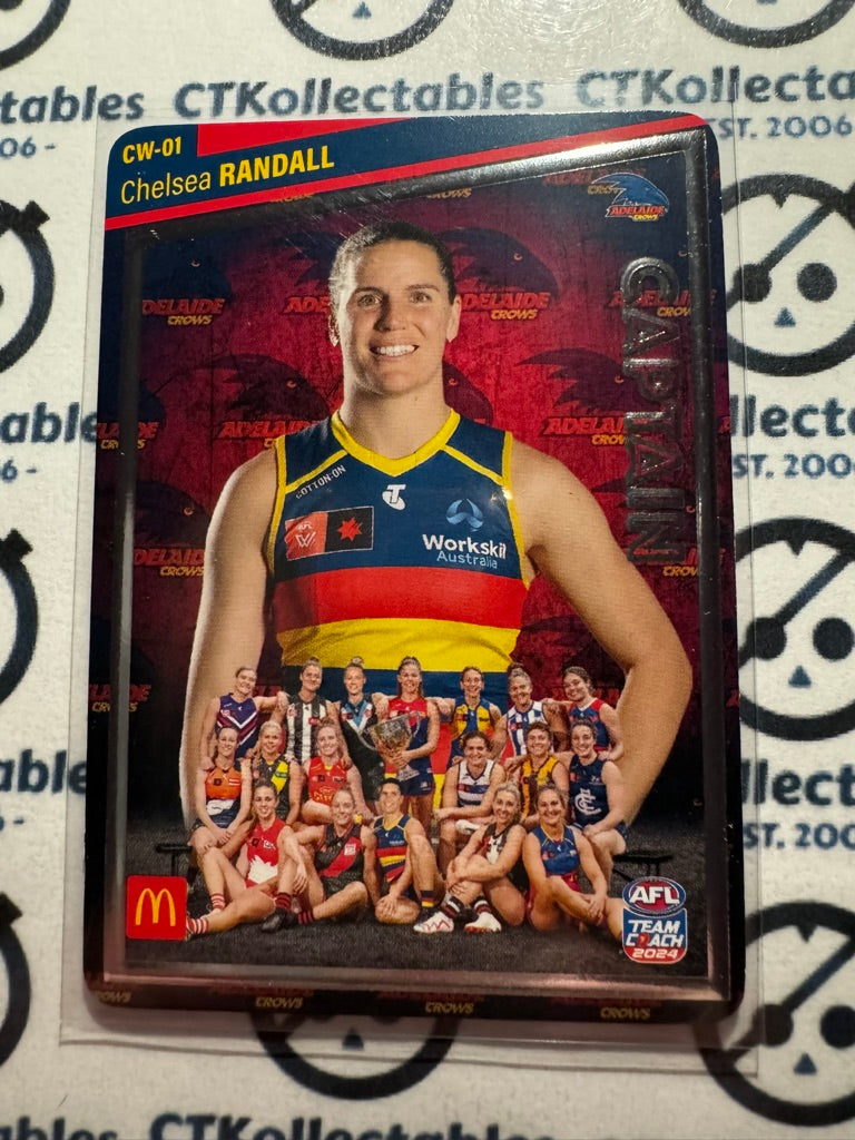 2024 AFL Teamcoach Maccas Captain Silver - Chelsea Randall CW-01 Crows