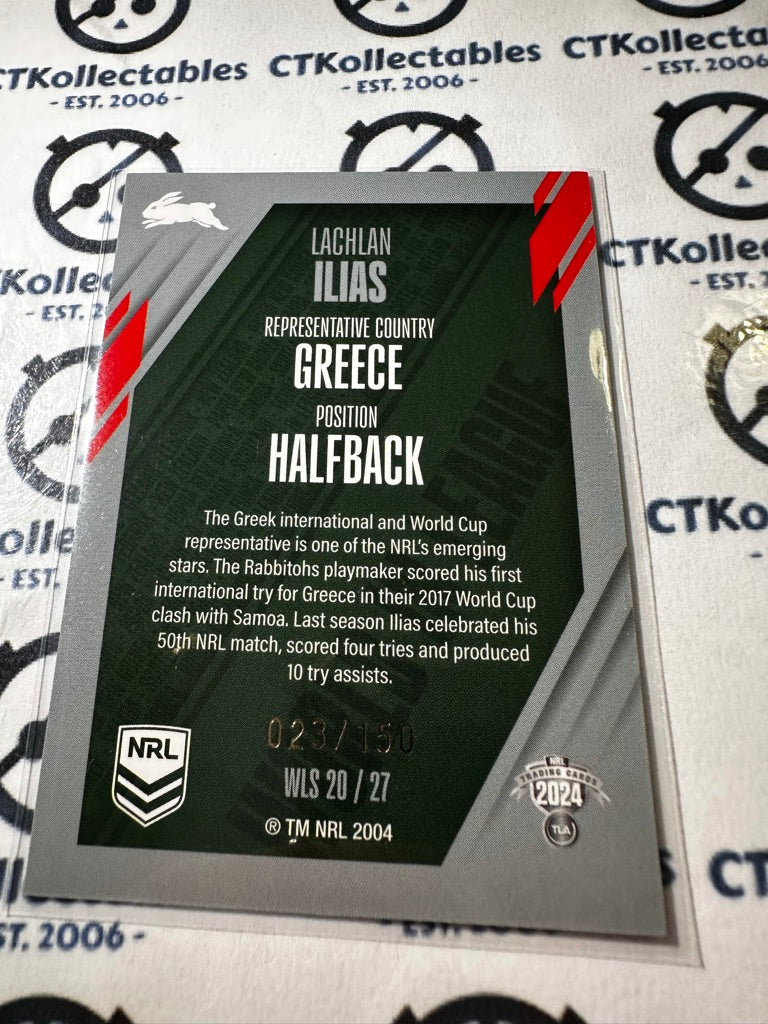 2024 TLA NRL Traders World In League - Silver Lachlan Ilias #023/150 Rabbitohs