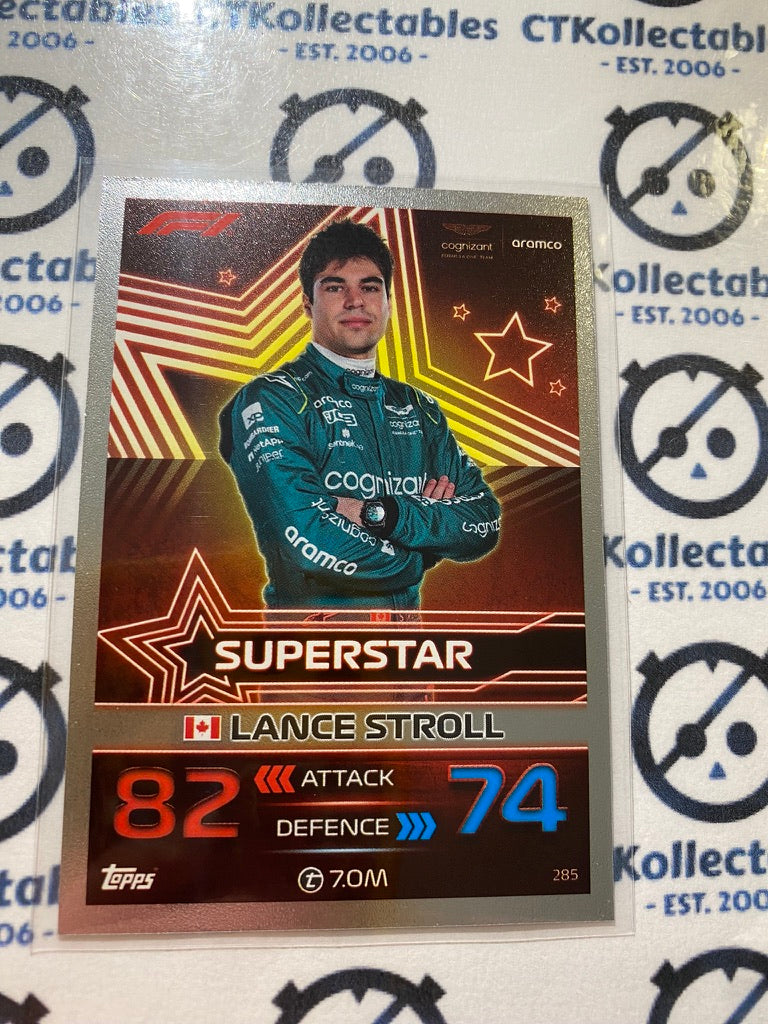2023 Topps Turbo Attax F1 -Foil Lance Stroll Superstar #285
