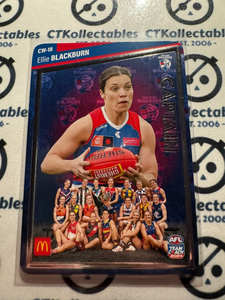 2024 AFL Teamcoach Maccas Captain Silver - Ellie Blackburn CW-18 Bulldogs