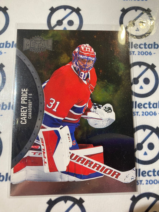 2021/22 Skybox NHL Metal Universe Base Carey Price Goalie #60 Canadiens
