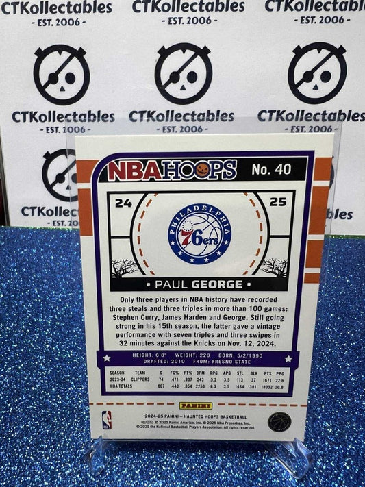 2024-25 Panini NBA HAUNTED HOOPS Orange Pumpkin #40 Paul George 76ers