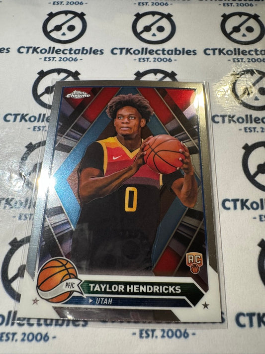 2023/24 Topps NBA Chrome Taylor Hendricks Rookie Card RC #147 Jazz