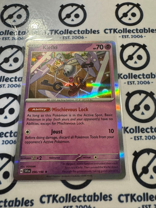 Klefki Reverse Holo #096/198 2023 Scarlet & Violet Pokémon TCG