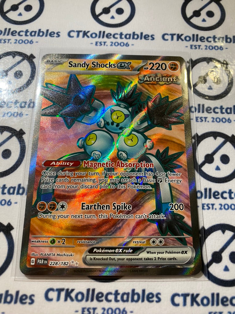 Sandy Shock Ex Full Art #228/182 2023 Paradox Rift Pokémon TCG