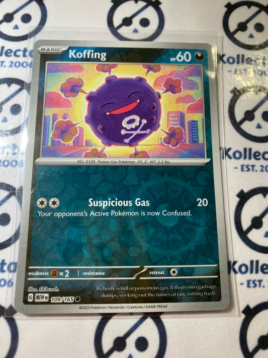 Koffing Reverse Holo #109/165 Scarlet & Violet 151 Pokemon Card