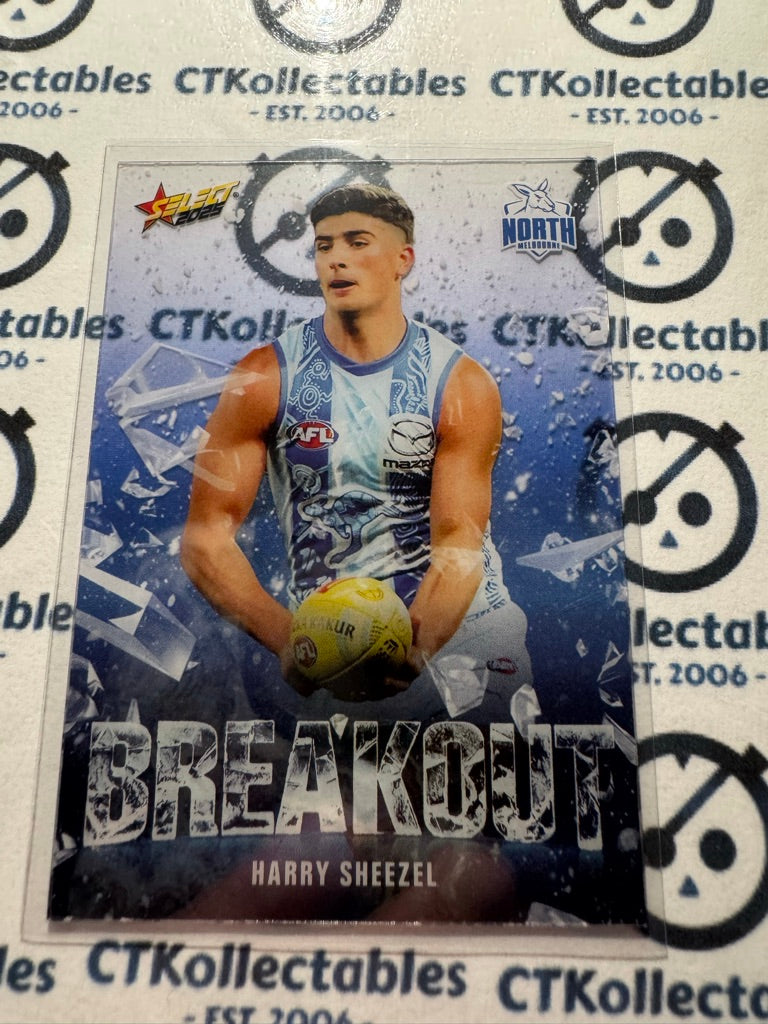 2025 AFL Footy Stars BREAKOUT Harry Sheezel B59 Kangaroos
