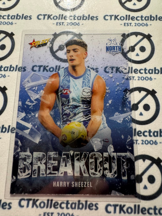 2025 AFL Footy Stars BREAKOUT Harry Sheezel B59 Kangaroos