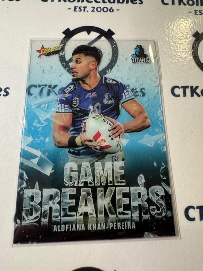 2026 Select NRL League Heroes Game Breakers #GB48 Alofiana Khan-Periera Titans