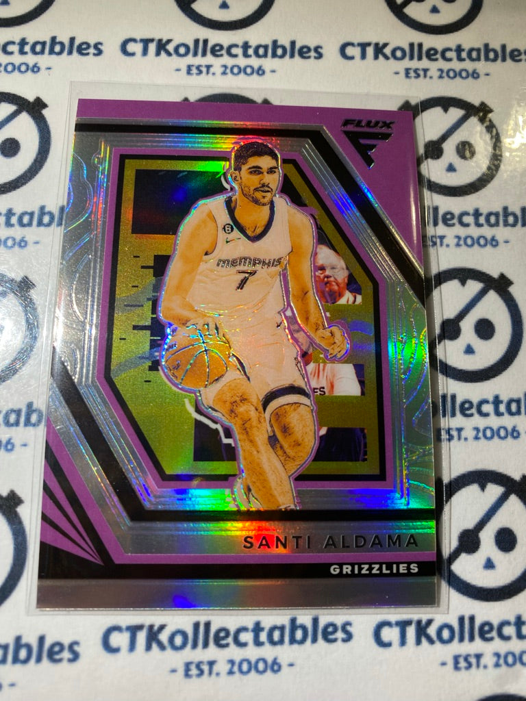 2022-23 NBA Panini FLUX Santi Aldama Silver Prizm #190 Memphis