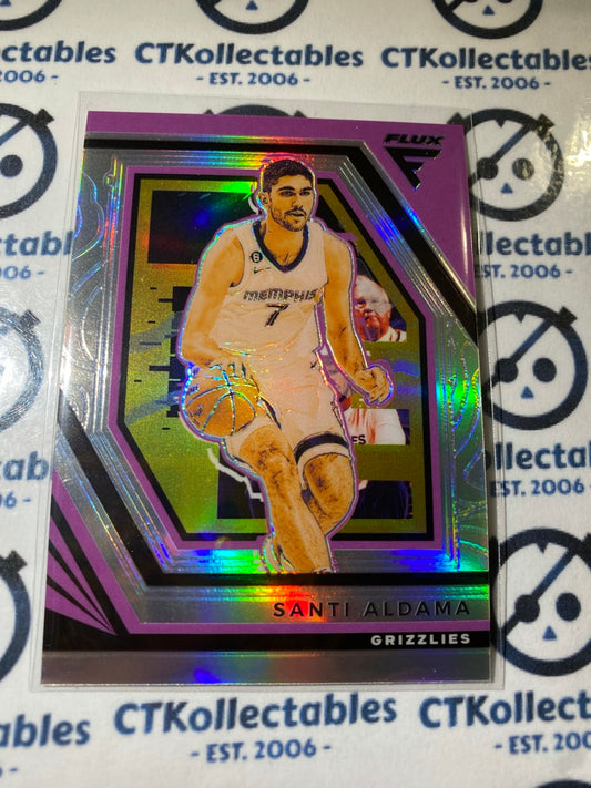 2022-23 NBA Panini FLUX Santi Aldama Silver Prizm #190 Memphis