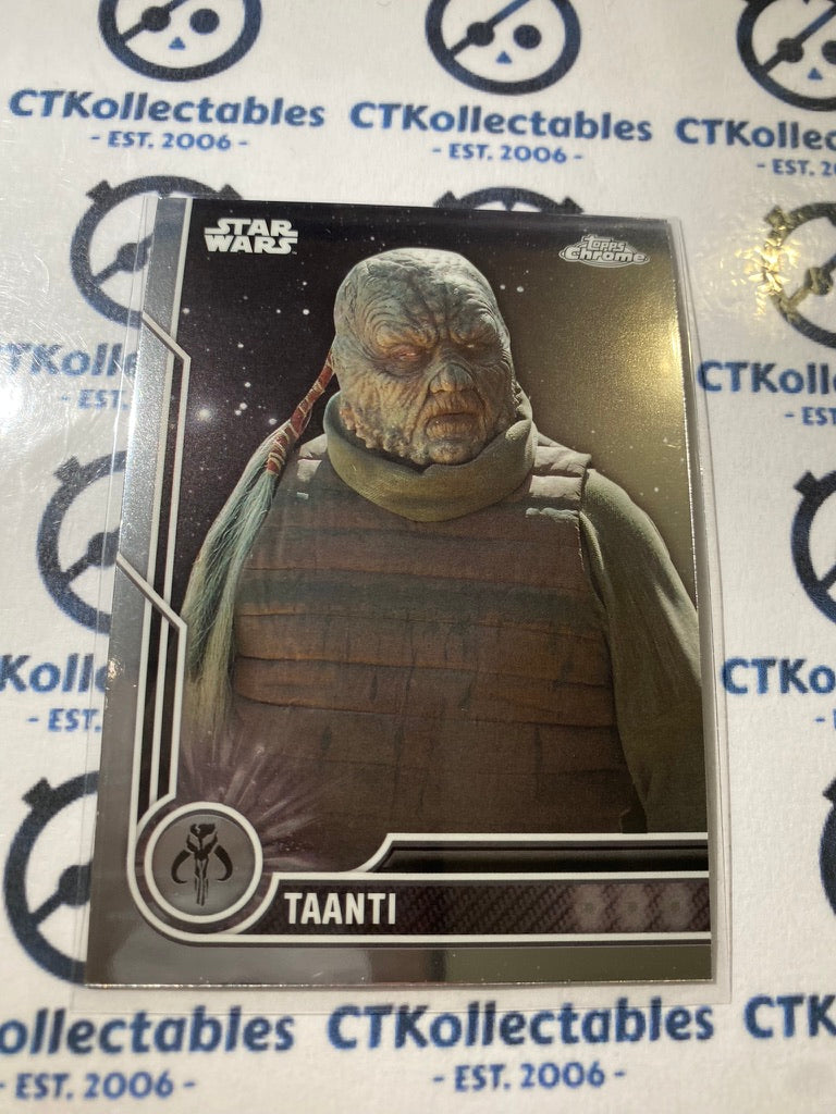 2023 Topps Chrome Star Wars - # 93 Taanti Chrome Base Card