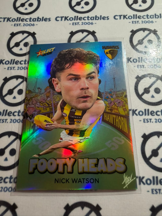 2026 Select AFL Footy Stars Footy Heads FH59 Nick Watson Hawks