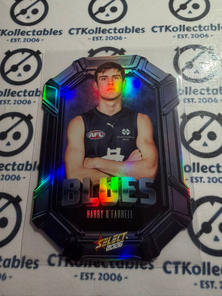 2026 Select AFL Footy Stars OCtane Die-Cut Harry O'Farrell OC25 Blues
