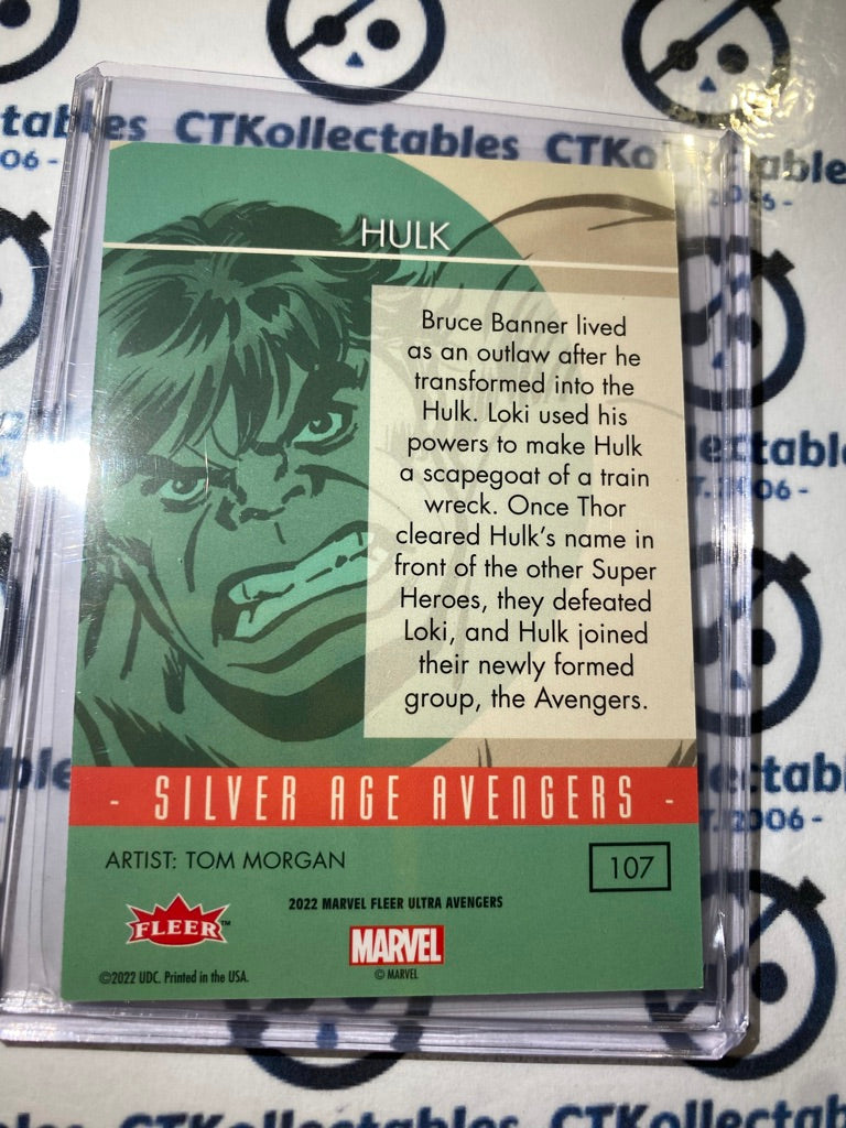 2022 Fleer Ultra Avengers Silver Age Avengers "Hulk" #107