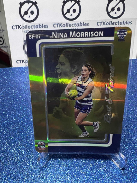 2025 AFLW TEAMCOACH NINA MORRISON GOLD BEST & FAIREST #BF-07 CATS