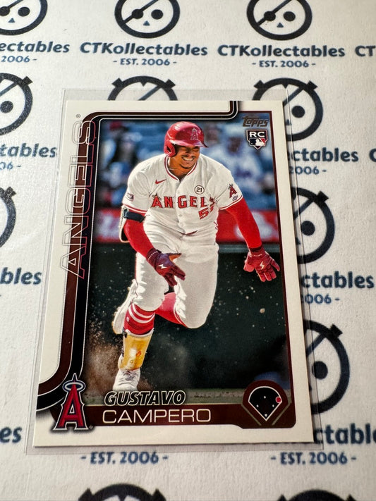 2025 Topps Series 2 Baseball Gustavo Campero rookie RC #387 Angels