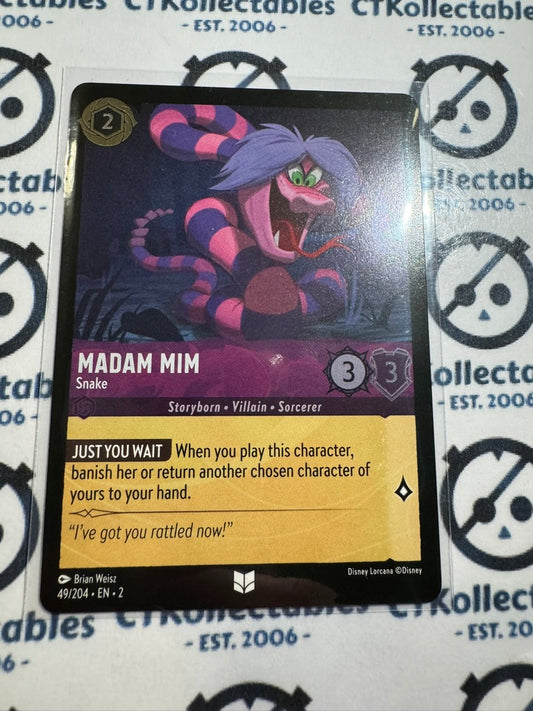 2024 Disney Lorcana Floodborn FOIL #49/204 Madam Mim, Snake – Uncommon