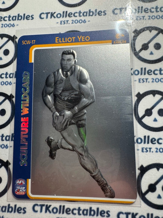 2025 AFL Teamcoach Elliot Yeo Sculpture Wildcard SCW-17 Eagles