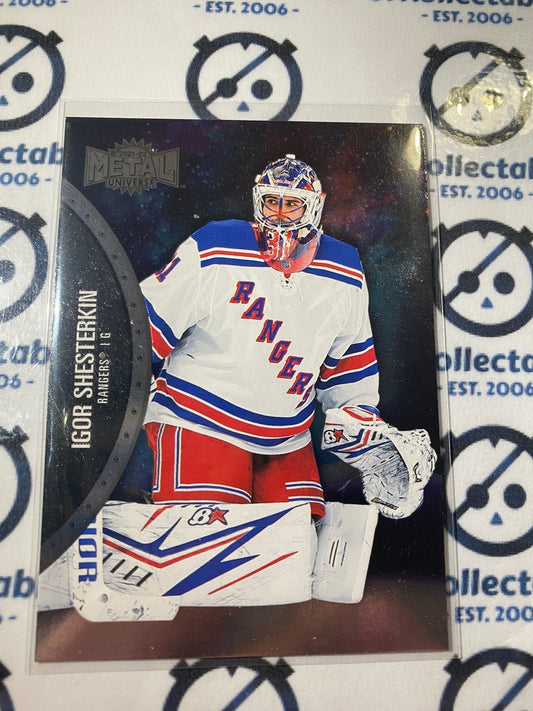 2021/22 Skybox NHL Metal Universe Base Igor Shesterkin Goalie #84 Rangers