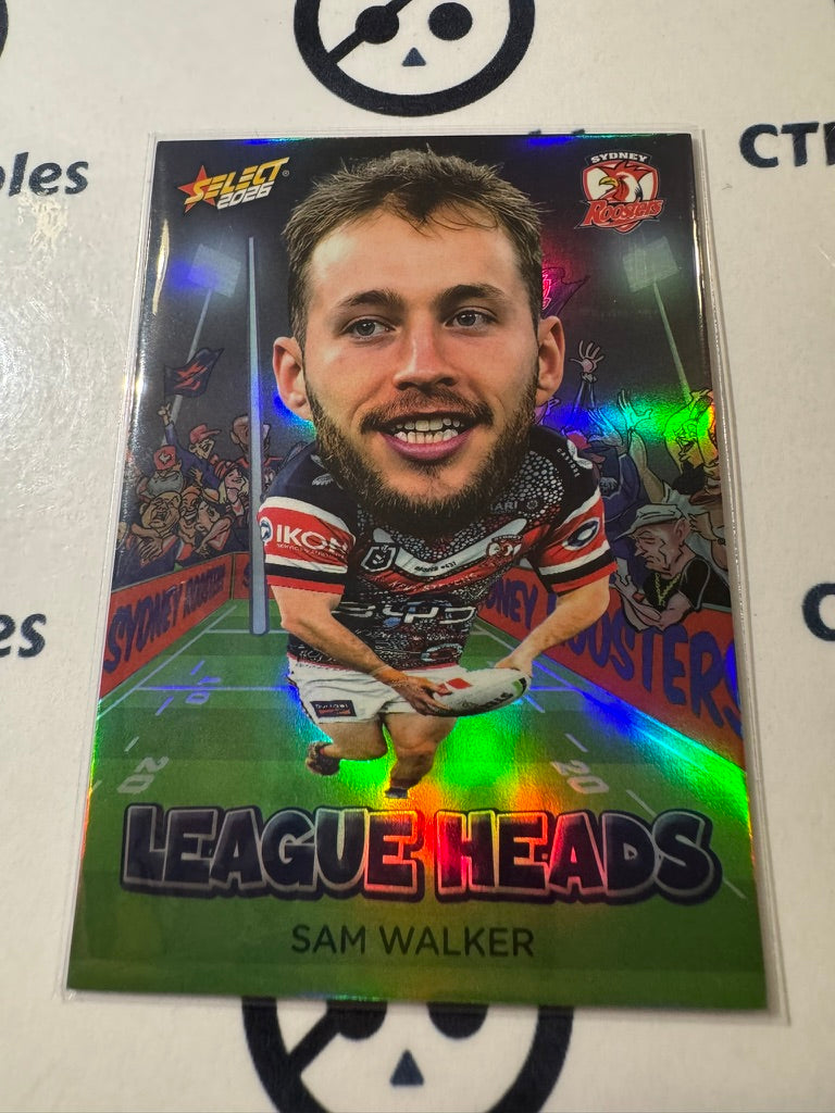 2026 Select NRL League Heroes League Heads #LH119 Sam Walker Roosters