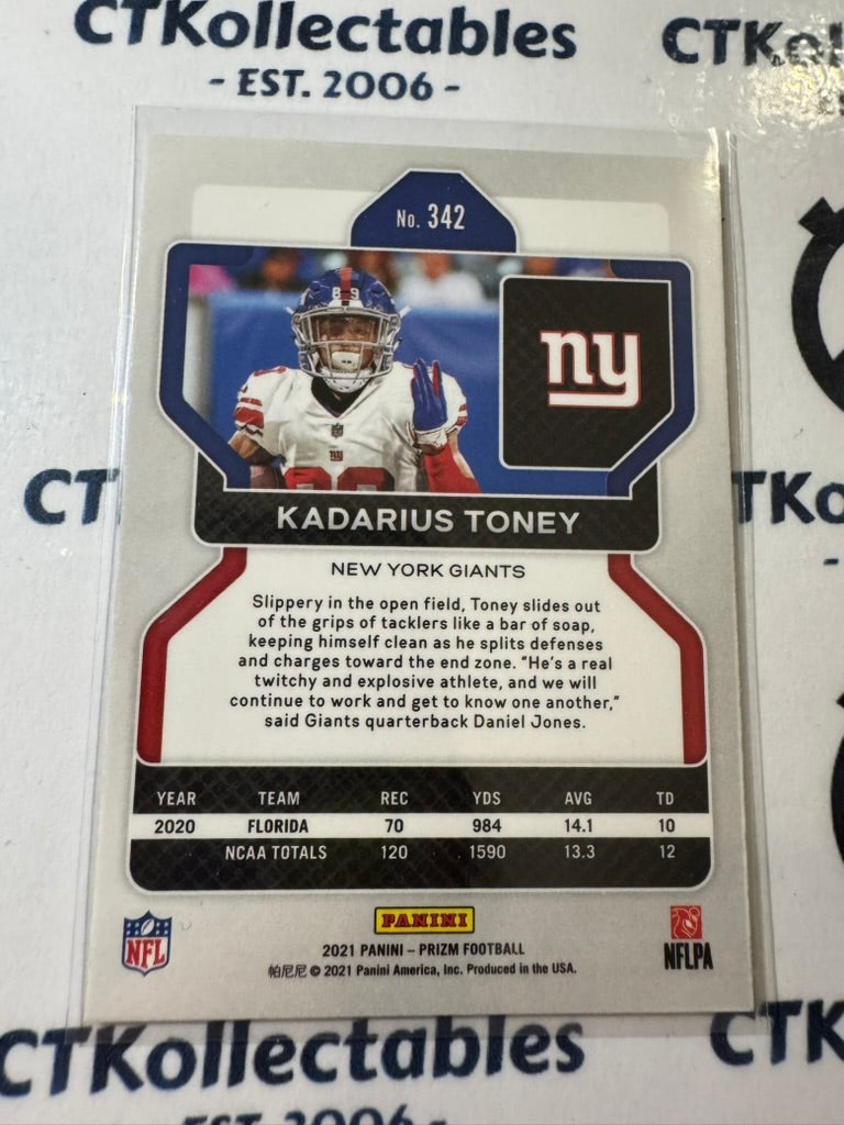 2021 NFL Panini Prizm Rookie Card RC #342 Kadarius Toney RC