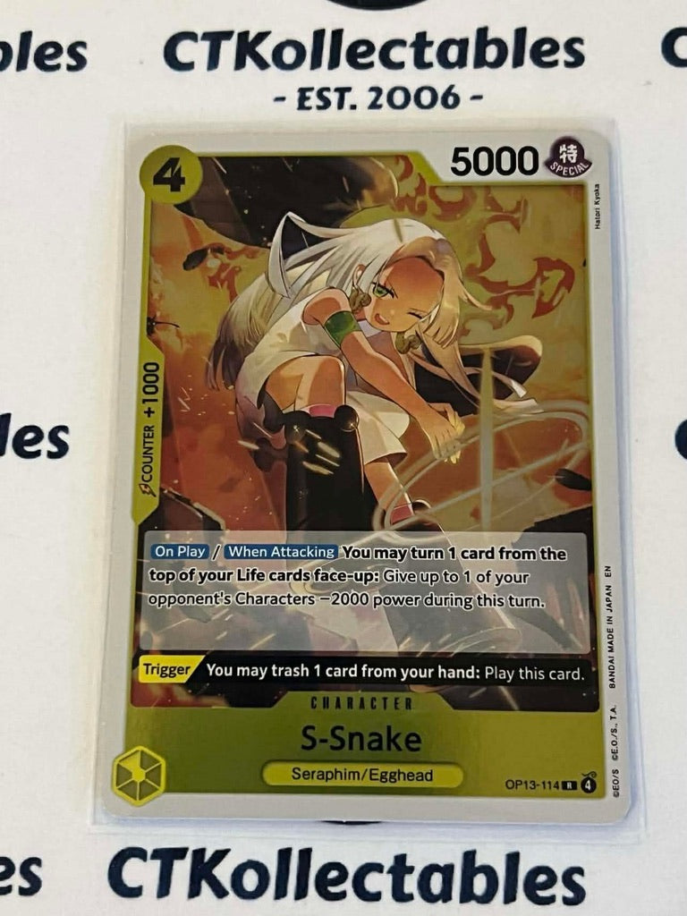 One Piece - Carrying on his will FOIL OP13-114 – S-Snake– Rare