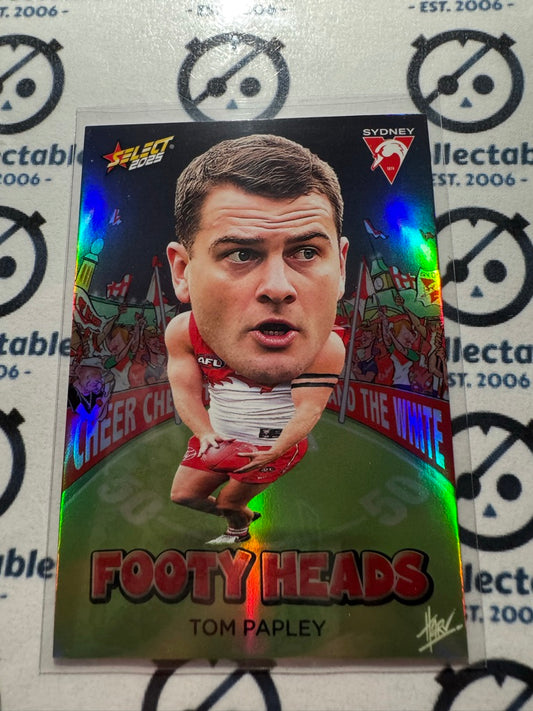 2025 AFL Footy Stars Footy Heads Tom Papley FH94 Swans