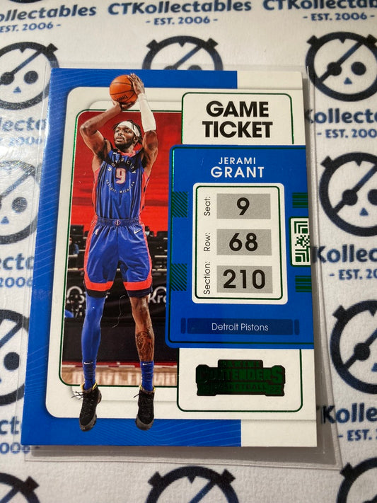 2021/22 Panini NBA Contenders Jerami Grant Green Ticket #88 Pistons