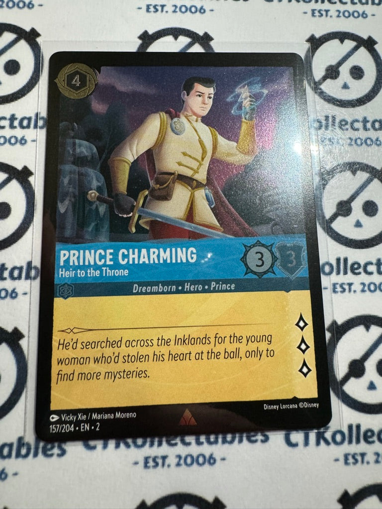 2024 Disney Lorcana Floodborn COLD FOIL #157 Prince Charming, Heir to the Throne