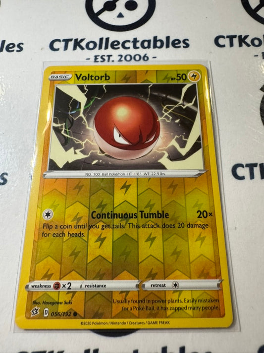Voltorb #056/192 Reverse Holo -Sword & Shield Rebel Clash Pokemon Card