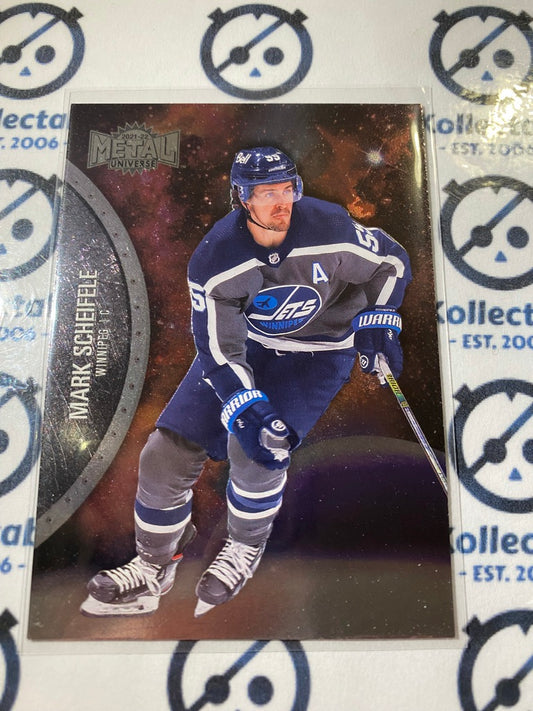 2021/22 Skybox NHL Metal Universe Base Mark Scheifele #124 Jets Alt Jsy