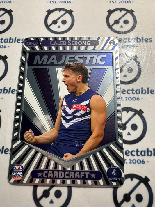 2025 AFL Teamcoach Caleb Serong Majestic Card craft #2 CCM-06 Dockers