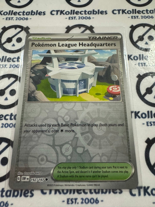 Pokemon Headquarters Reverse Holo #192/197 2023 Obsidian Flames Pokemon Card