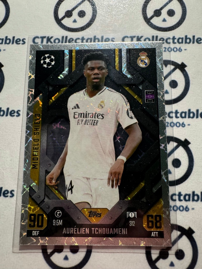 24/25 TOPPS MATCH ATTAX Aurelien Tchouameni Midfield Shield #312