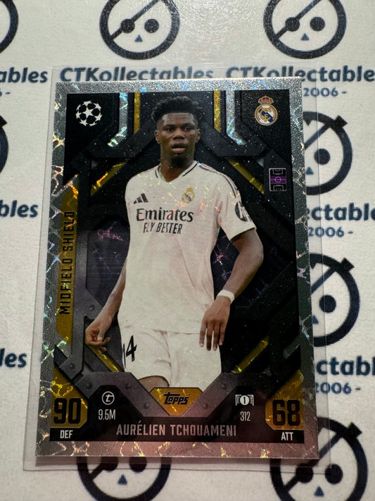 24/25 TOPPS MATCH ATTAX Aurelien Tchouameni Midfield Shield #312