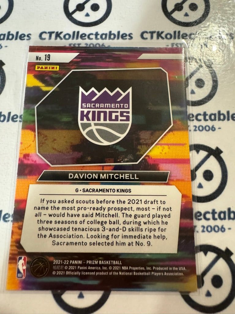 2021-22 NBA Panini Prizm Davion Mitchell Instant Impact RC #19 Kings