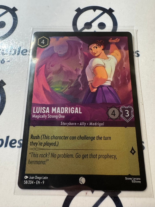 Disney Lorcana Fabled COLD FOIL 58/204 Luisa Madrigal - Magically Strong One C