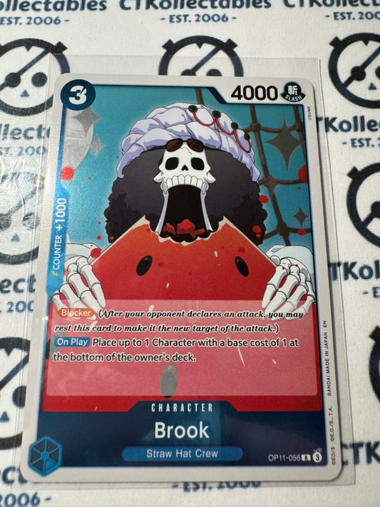 One Piece TCG Brook OP11-056 FOIL A Fist of Divine speed NM/M