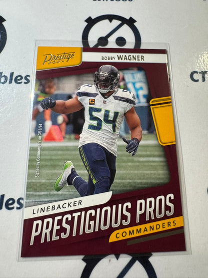 2024 NFL Prestige Bobby Wagner Prestigious Pros #PP-BWR Commanders
