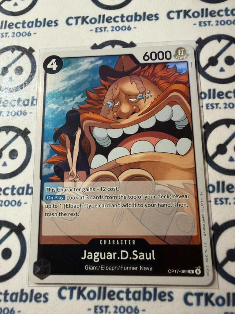 Jaguar.D.Saul R FOIL OP17-089 One Piece The World's Strongest Warriors ENG
