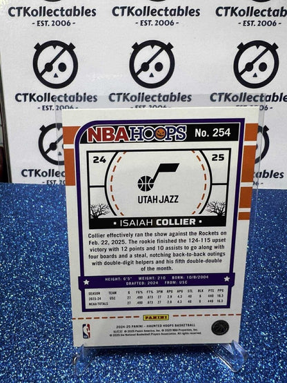 2024-25 Panini NBA HAUNTED HOOPS Slime Parallels #254 Isaiah Collier Utah Jazz