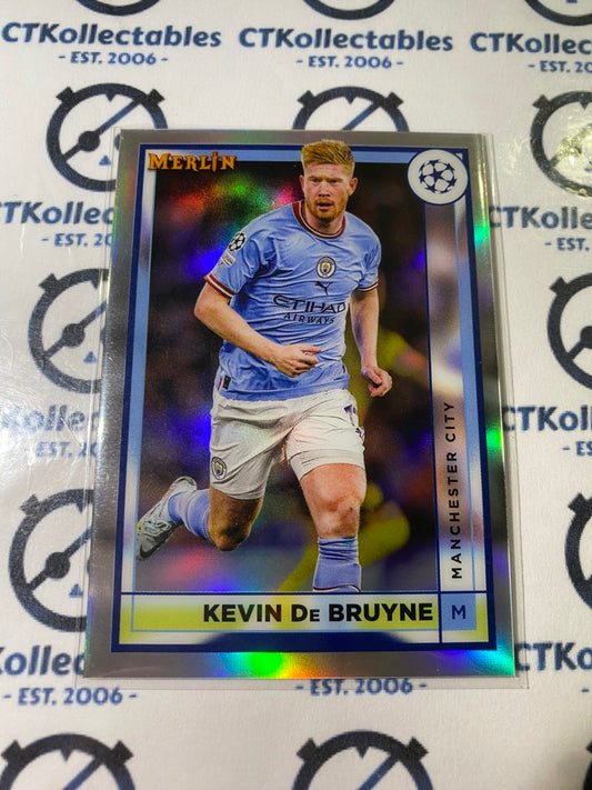 2022/23 Topps Merlin UEFA Kevin De Bruyne Silver Refractor #91 Manchester