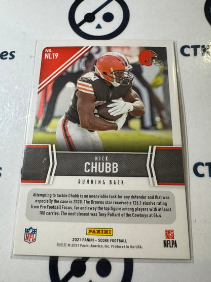 2021 NFL Score Next Level Stats #NL19 Nick Chubb Browns